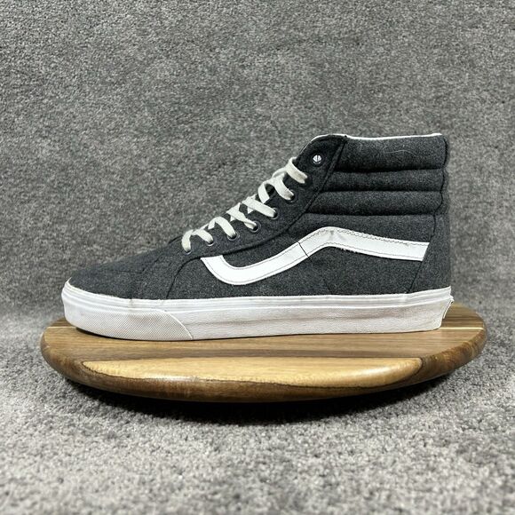VANS Sk8-Hi Reissue Mens Sz 10 Charcoal Gray True White High Top Athletic Shoes main image 11